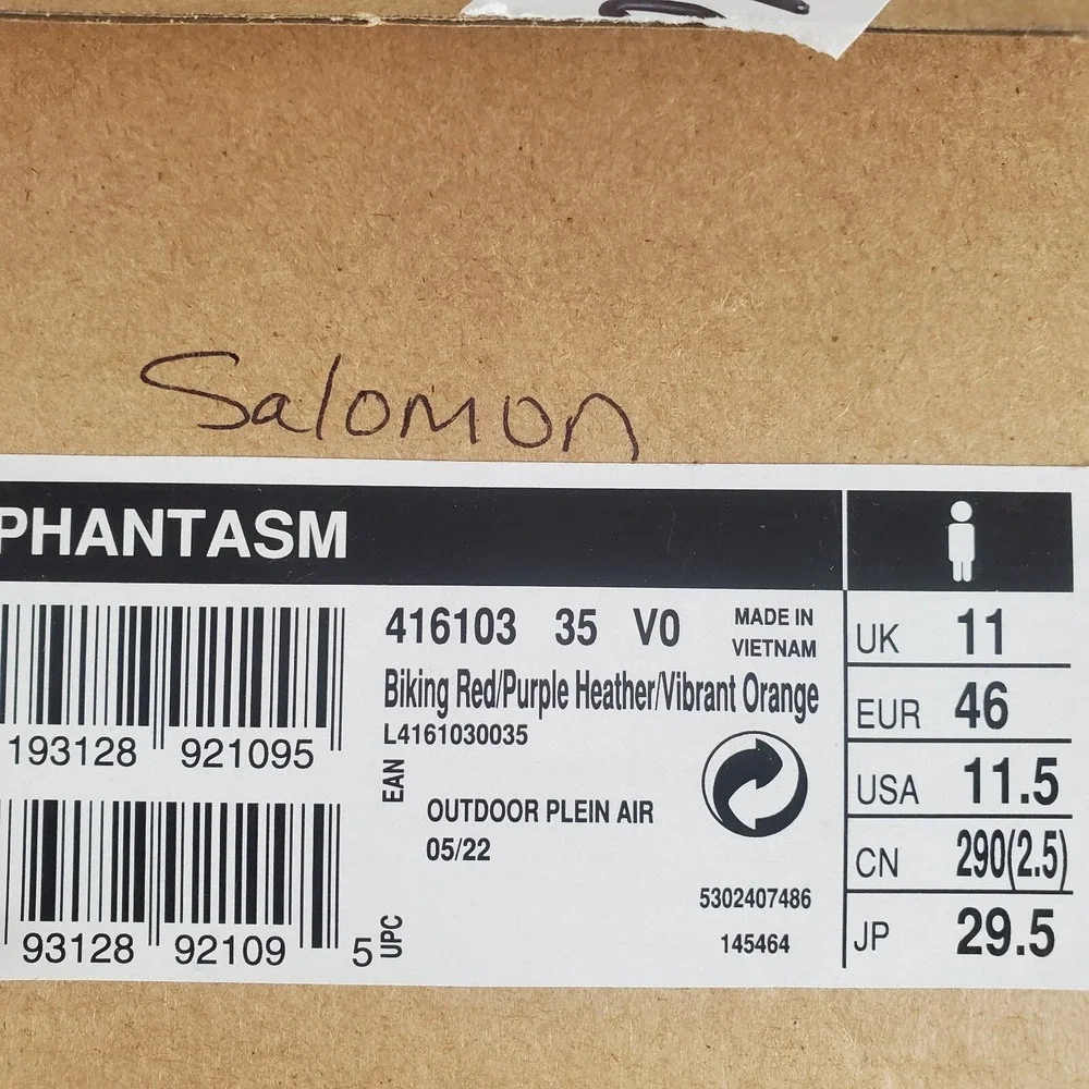 Salomon Phantasm Mens Shoes US 11.5 Multi Athletic Energy Blade Lace Up‎ Sneaker